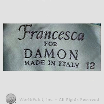 Clothing label : Francesca for Damon.
