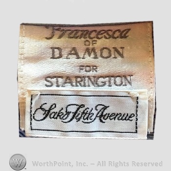 Clothing label : Francesca for Damon.