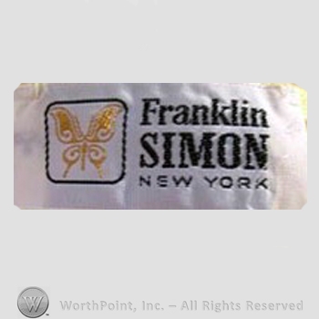 Clothing label : Franklin Simon.