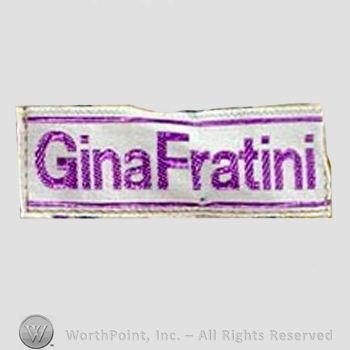 Clothing label : Gina Fratini.