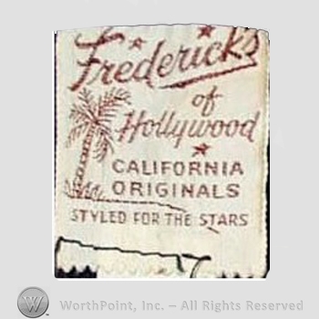 Clothing label : Fredericks of Hollywood.