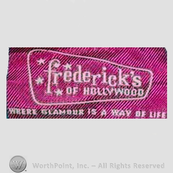 Clothing label : Fredericks of Hollywood.
