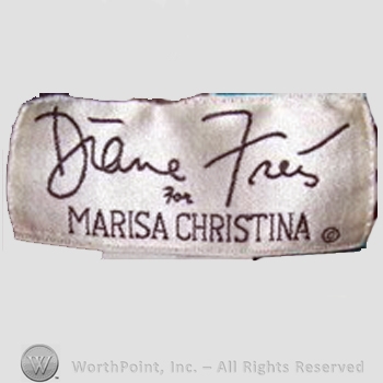 Clothing label : Diane Freis.