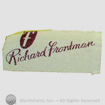 Clothing label : Richard Frontman .