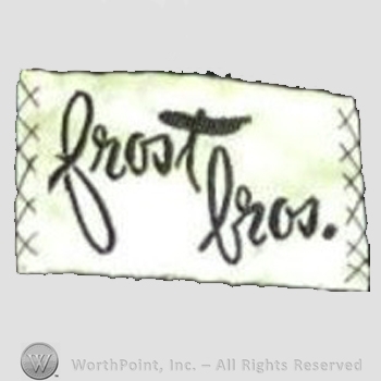Clothing label : Frost Brothers.