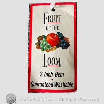 Clothing label : Fruit of the Loom.