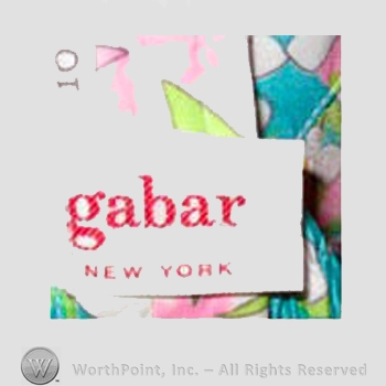 Clothing label : Gabar.