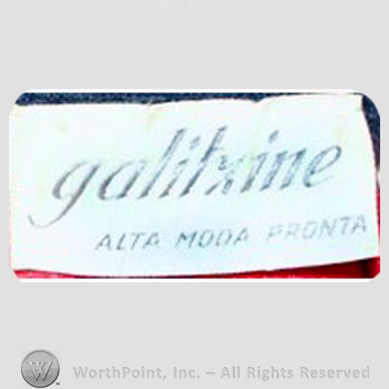 Clothing label : Irene Galitzine.