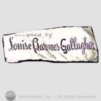 Clothing label : Louise Barnes Gallagher.