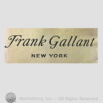 Clothing label : Frank Gallant.