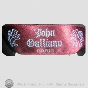 Clothing label : John Galliano.