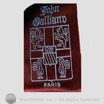 Clothing label : John Galliano.
