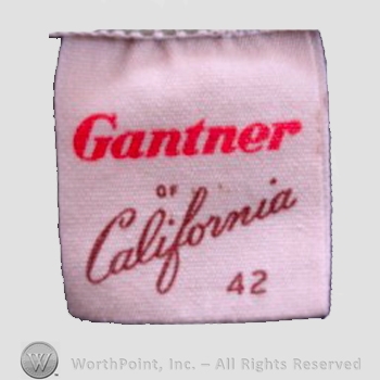 Clothing label : Gantner - Mattern.