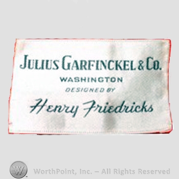 Clothing label : Garfinckel's.