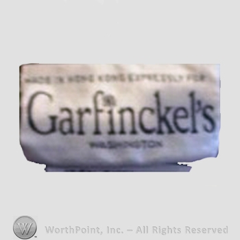 Clothing label : Garfinckel's.