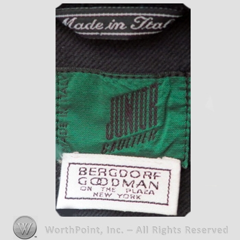 Clothing label : Jean Paul Gaultier.