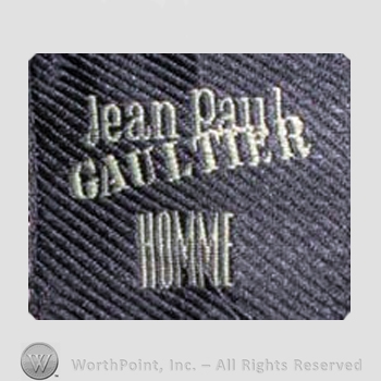 Clothing label : Jean Paul Gaultier.