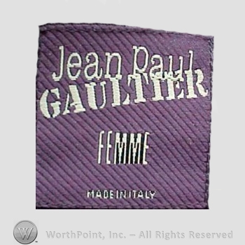 Clothing label : Jean Paul Gaultier.
