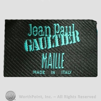 Clothing label : Jean Paul Gaultier.