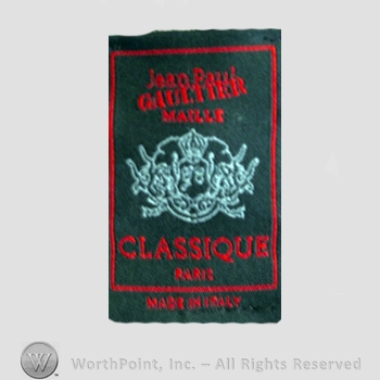 Clothing label : Jean Paul Gaultier.