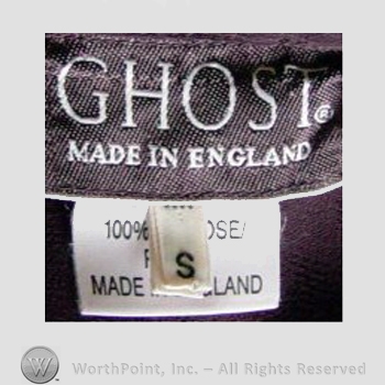 Clothing label : Ghost.