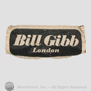 Clothing label : Bill Gibb.