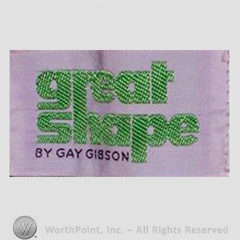 Clothing label : Gay Gibson.