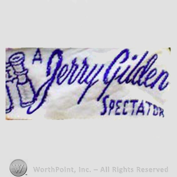 Clothing label : Jerry Gilden.