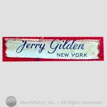 Clothing label : Jerry Gilden.