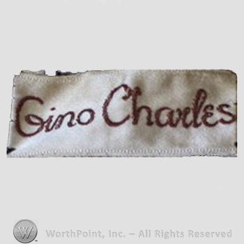 Clothing label : Gino Charles.