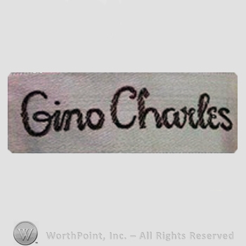 Clothing label : Gino Charles.
