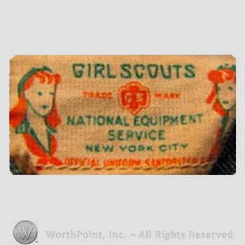 Clothing label : Girls Scouts.
