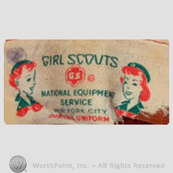 Clothing label : Girls Scouts.
