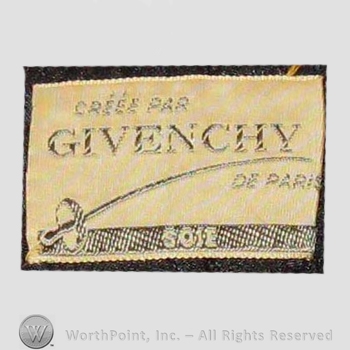 Clothing label : Hubert de Givenchy.