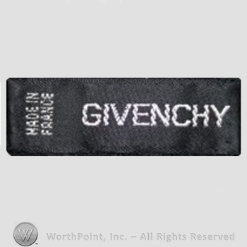 Clothing label : Hubert de Givenchy.
