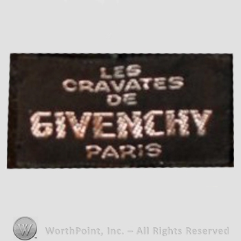 Clothing label : Hubert de Givenchy.