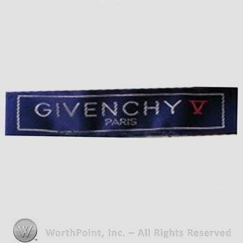 Clothing label : Hubert de Givenchy.