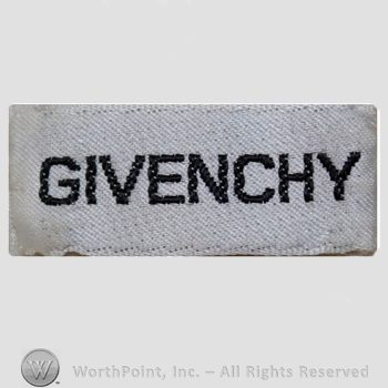 Clothing label : Hubert de Givenchy.