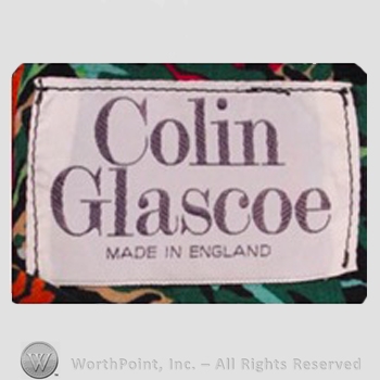 Clothing label : Colin Glascoe.