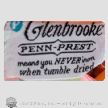 Clothing label : Glenbrooke.