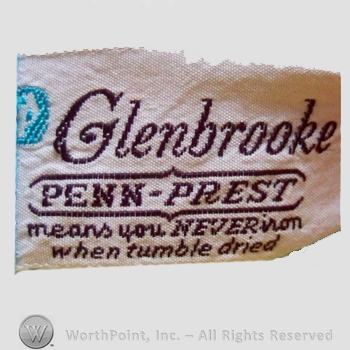 Clothing label : Glenbrooke.