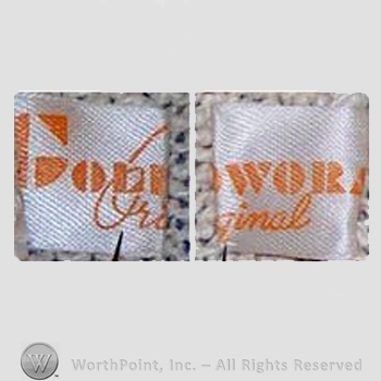 Clothing label : Goldworm.