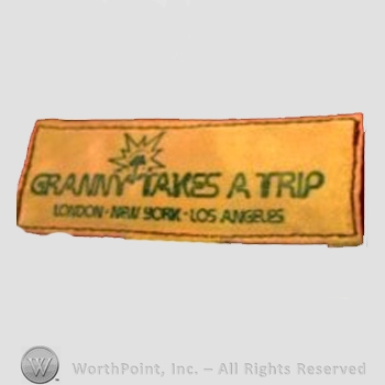 Clothing label : Granny Takes a Trip.