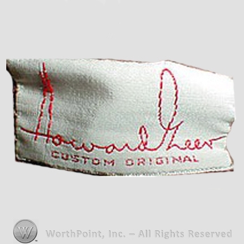 Clothing label : Howard Greer.