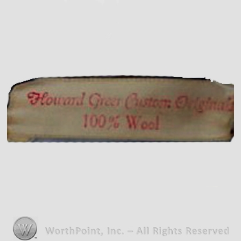 Clothing label : Howard Greer.