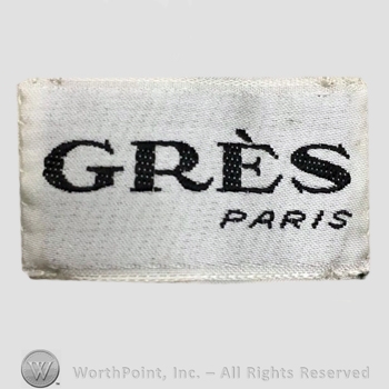 Clothing label : Madame Alix Gres.