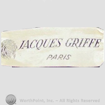 Clothing label : Jacques Griffe.
