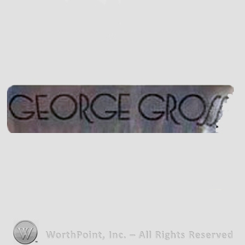 Clothing label : George Gross.