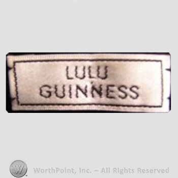 Clothing label : Lulu Guinness.