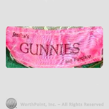 Clothing label : Gunne Sax.